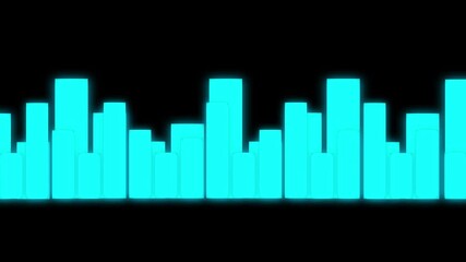 Sound Wave Effect, Audio Equalizer Background Animation. Abstract technology background with digital sound equalizer Sound Wave Effect, Audio Equalizer Background Animation. Vibrant audio waveform - Powered by Adobe