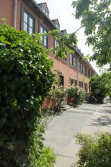 The Vibekevang neighbourhood, Østerbro borough, Copenhagen, Denmark. It was build in 1924-1926 to...