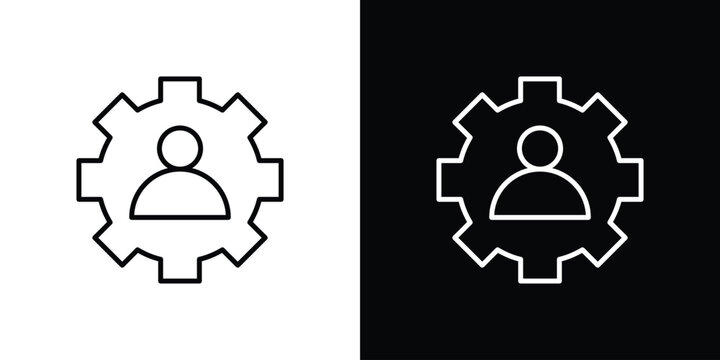 Expert icon for app. Thin line signs.