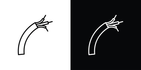 Wires icon for app. Thin line signs.