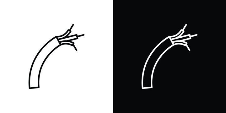 Wires icon for app. Thin line signs.