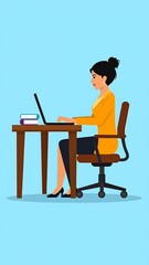 Woman working on laptop (4)