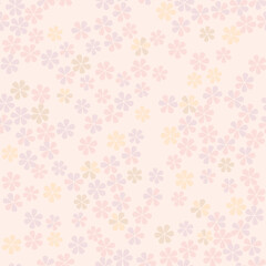Seamless pattern with flowers. Floral gentle spring background. Flourish ornamental texture with summer flowers.