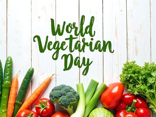 Celebrate world vegetarian day with a vibrant assortment of fresh vegetables