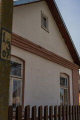 Traditional Countryside House with White Facade in Belarus