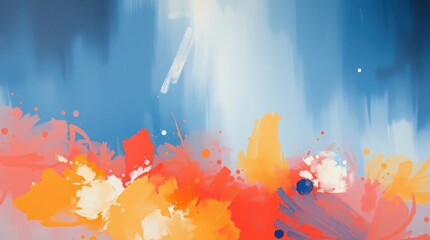 abstract background with colorful splashes