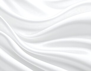 Obraz premium Smooth white fabric folds (6)