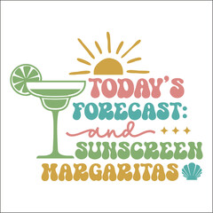 Retro Summer EPS Design ,Summer EPS Cut file, 