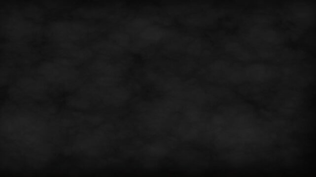 Heavy, dense fog cloud drifts slowly across the top half of black screen. Atmospheric background or overlay for moody, dramatic scenes