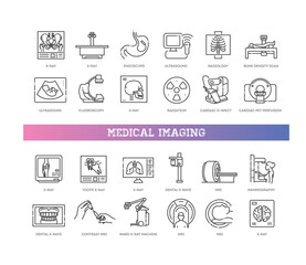 Medical imaging icons