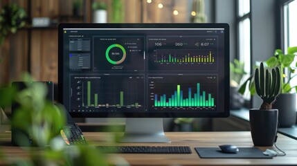AI monitoring dashboard for green cloud computing