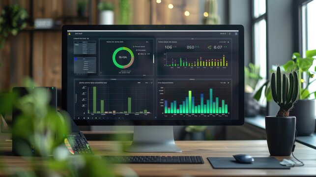 AI monitoring dashboard for green cloud computing