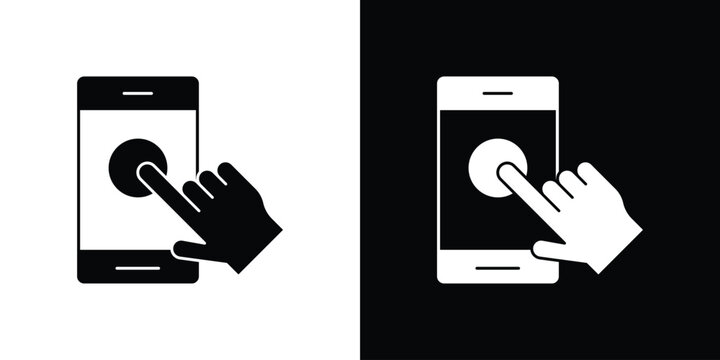 Self service icon Illustration Pixel vector graphics - Vector.