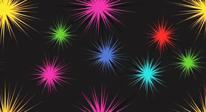 colorful fireworks background