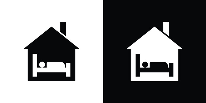 Accommodation icon Illustration Pixel vector graphics - Vector.
