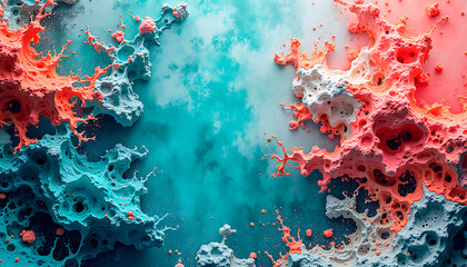 abstract grunge background coral