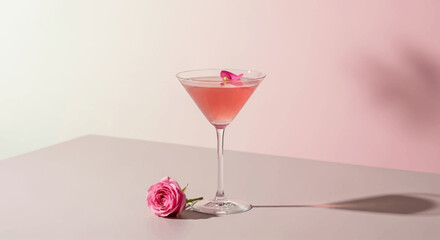 orange pinkish martini cocktail drink 