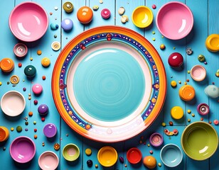 Obraz premium A colorful plate