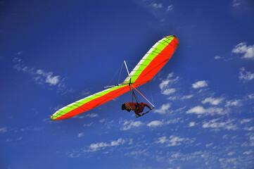 Hang gliding, sport or leisure or hobby