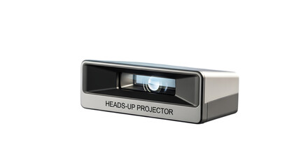 Fototapeta premium Art of automotive heads up projector device isolated on transparent background