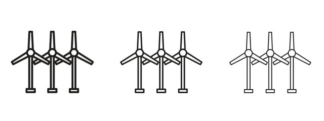 Wind turbine icon element Illustration. Trendy Symbol for Design