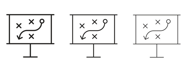 Strategical planning icon element Illustration. Trendy Symbol for Design