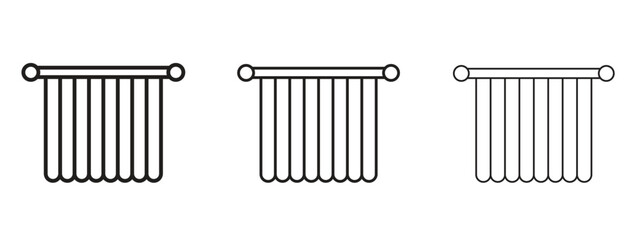 Shower curtain icon element Illustration. Trendy Symbol for Design