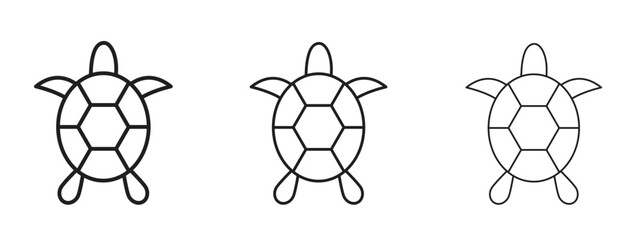 Obraz premium Sea turtle icon element Illustration. Trendy Symbol for Design