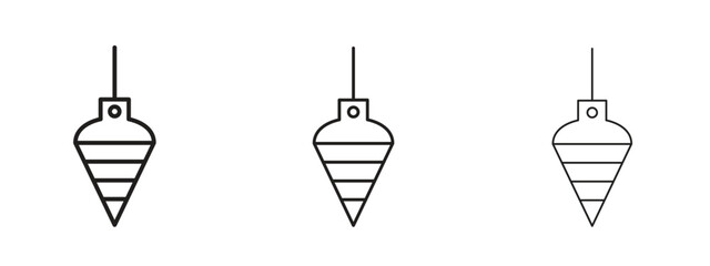 Plumb bob icon element Illustration. Trendy Symbol for Design