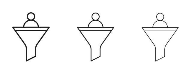 Lead conversion icon element Illustration. Trendy Symbol for Design