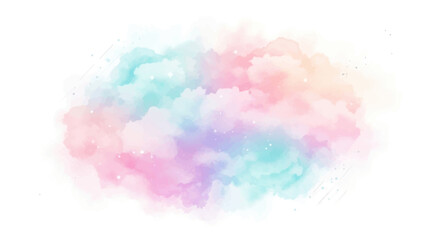 An artistic watercolor cloud paint dreamy color combination 