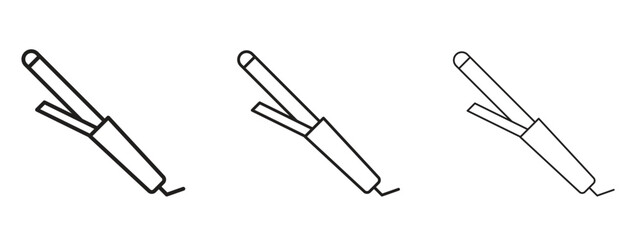 Hair curler icon element Illustration. Trendy Symbol for Design