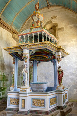 Enclos paroissial de Commana dans le département du Finistère - Bretagne