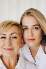 Mother and Daughter Sharing a Tender Moment of Affection