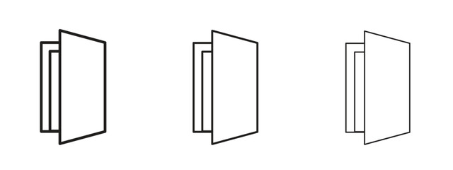 Door icon element Illustration. Trendy Symbol for Design
