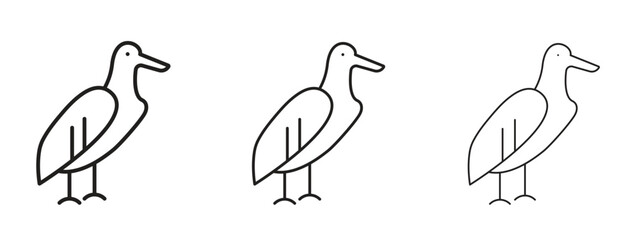 Fototapeta premium Albatross icon element Illustration. Trendy Symbol for Design