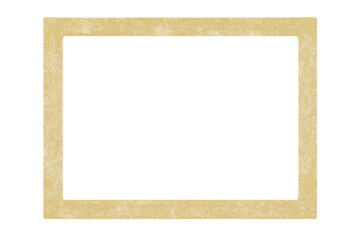 Elegant golden frame featuring a transparent background, isolating images and text while adding a touch of vintage charm and style