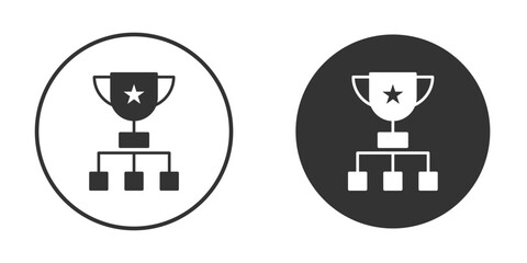 Tournament icon in black round