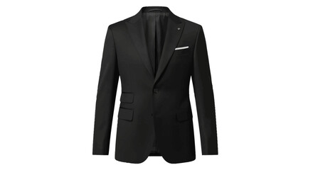 black blazer on white background 
