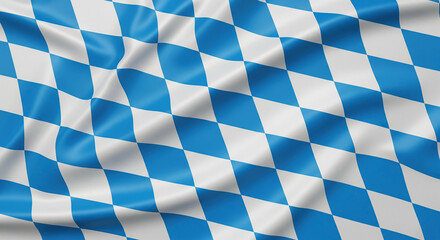 waving bavarian flag pattern background