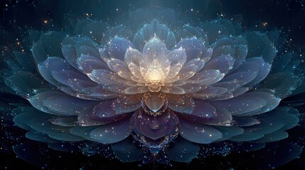 Obraz premium Divine Charm Shining Through Celestial Serenity and Infinite Love