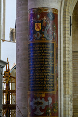 Interior of the Church of Saint Bavo Grote Kerk, Reformed Protestant church in Haarlem, Netherlands