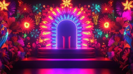 Tuscan landscape mural with vineyard and cypress trees creating a serene and rustic atmosphere in an indoor setting