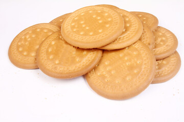cookies on white background