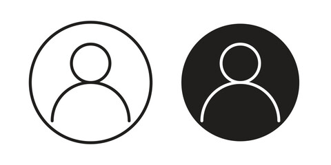 User icon vector Art Illustrations set.