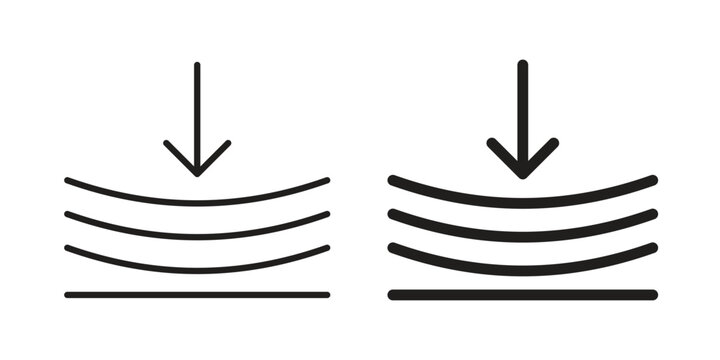 Compress icon vector Art Illustrations set.