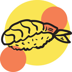 Sushi food ink Japanese cuisine	
