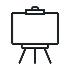 Blank canvas on easel ready for artistic creation during workshop