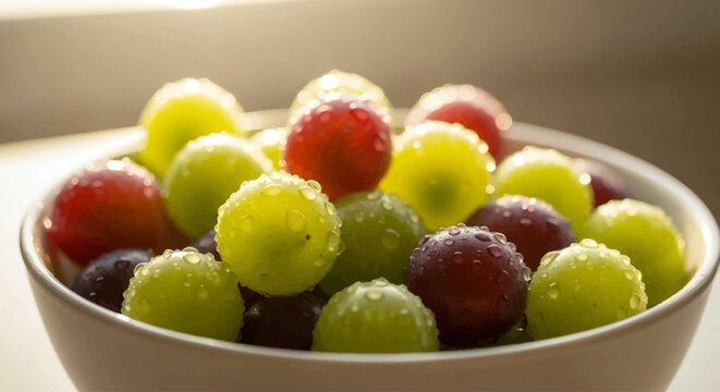 grapes in a bowl