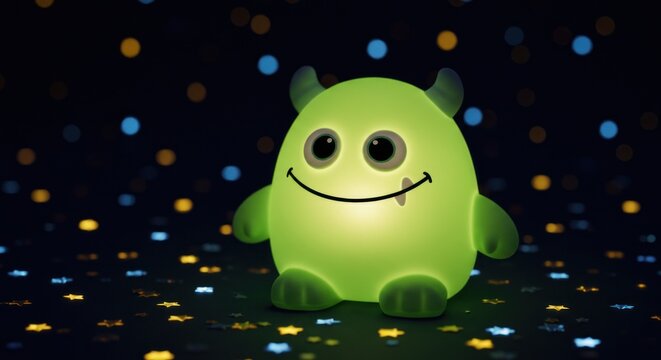 Smiling monster night light